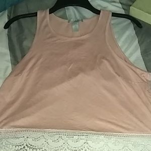 Peach colored crop top